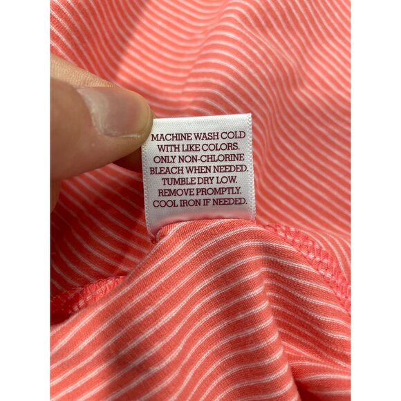 SO Elastic Waist Pull On Mini Skater Skirt Women Medium Peach White Feminine NEW - Picture 8 of 9